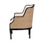 Bali & Pari Elizette Traditional French Beige Fabric and Black Finished Wood Accent Chair 238-13384-ZORO - alternate 5